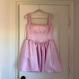 Milla Adorable pink mini dress with puffy skirt, Glow-Up
